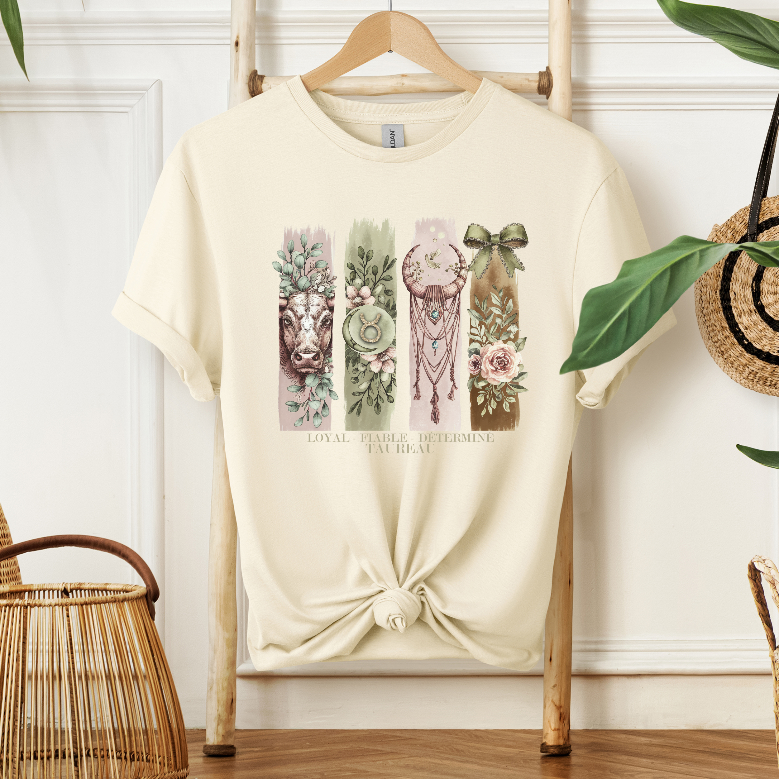 T-shirt Astrologie - Taureau Atelier Rose Bonbon
