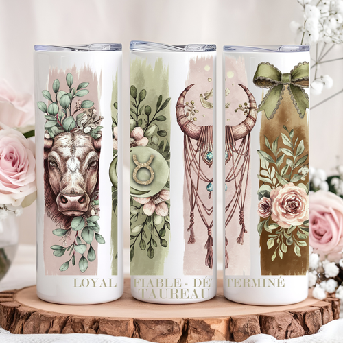 Bouteille Isotherme - Astrologie Taureau Atelier Rose Bonbon