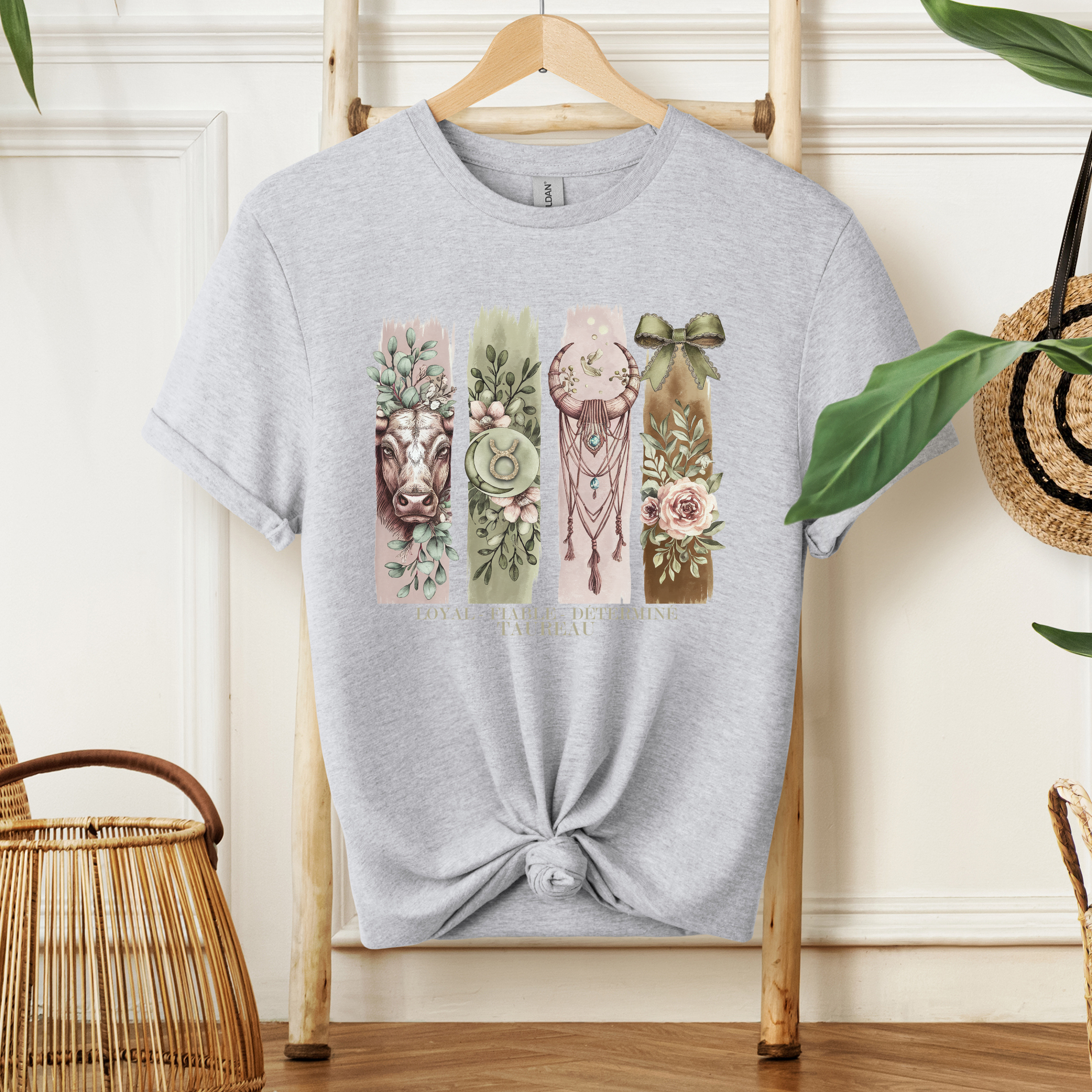 T-shirt Astrologie - Taureau Atelier Rose Bonbon