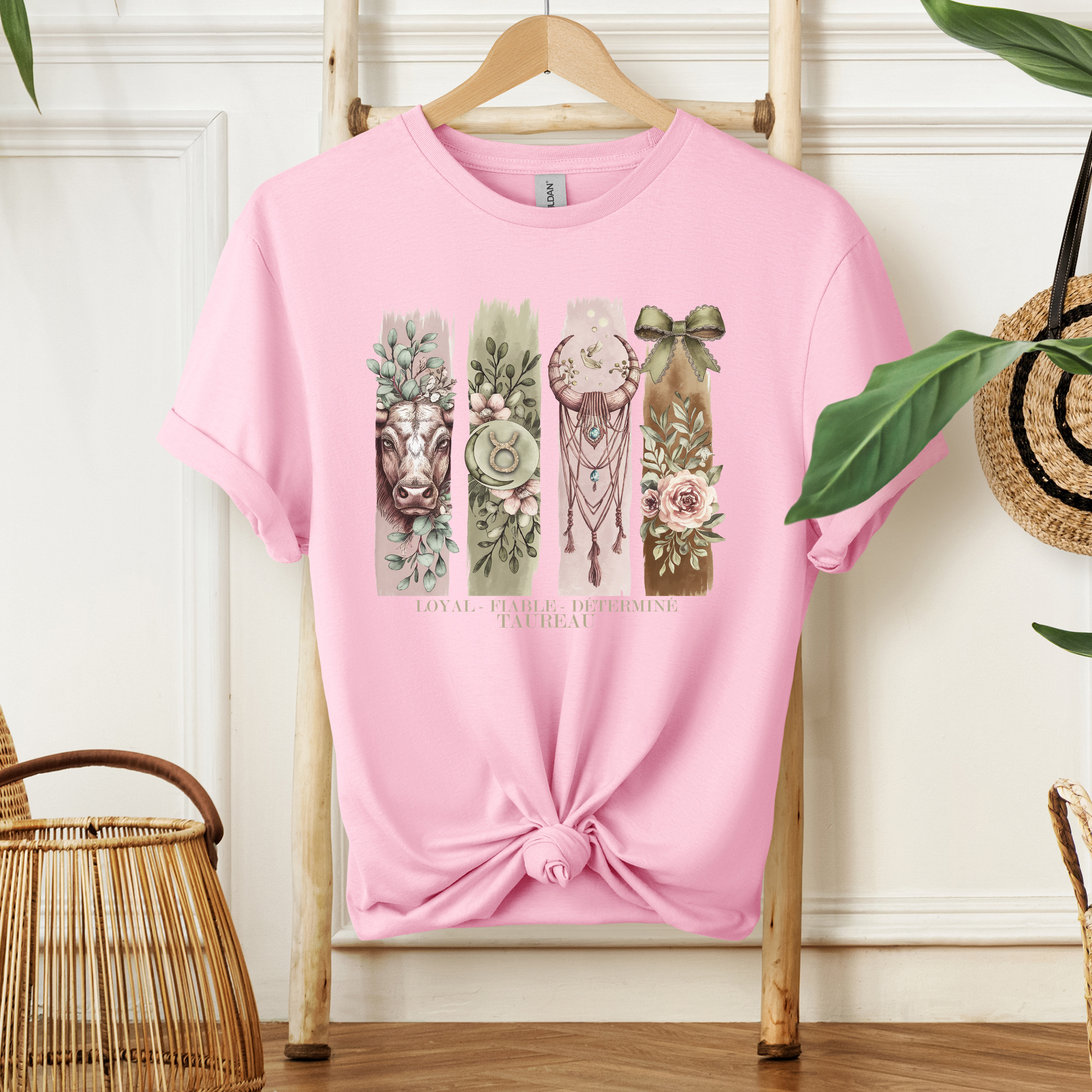 T-shirt Astrologie - Taureau Atelier Rose Bonbon