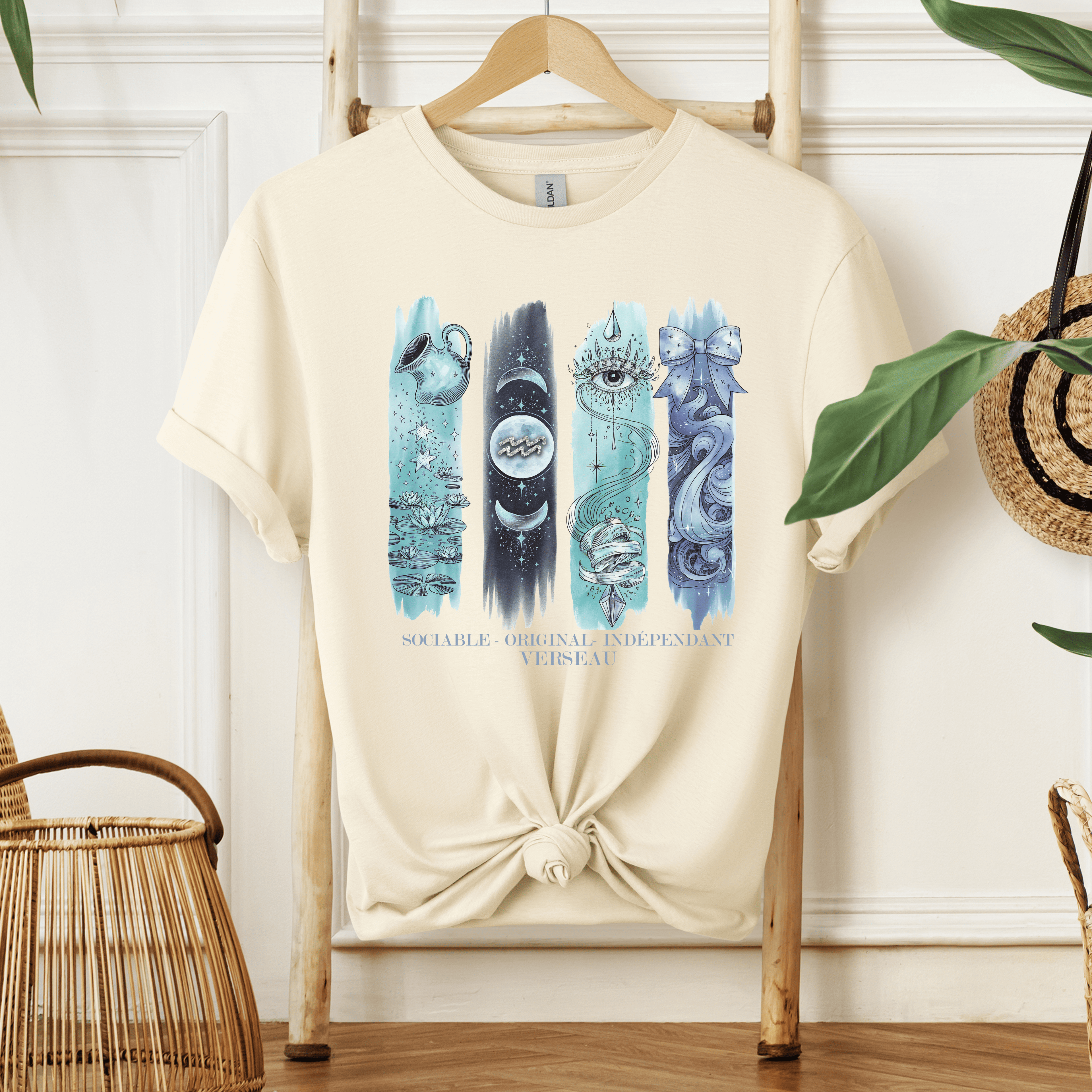T-shirt Astrologie - Verseau Atelier Rose Bonbon