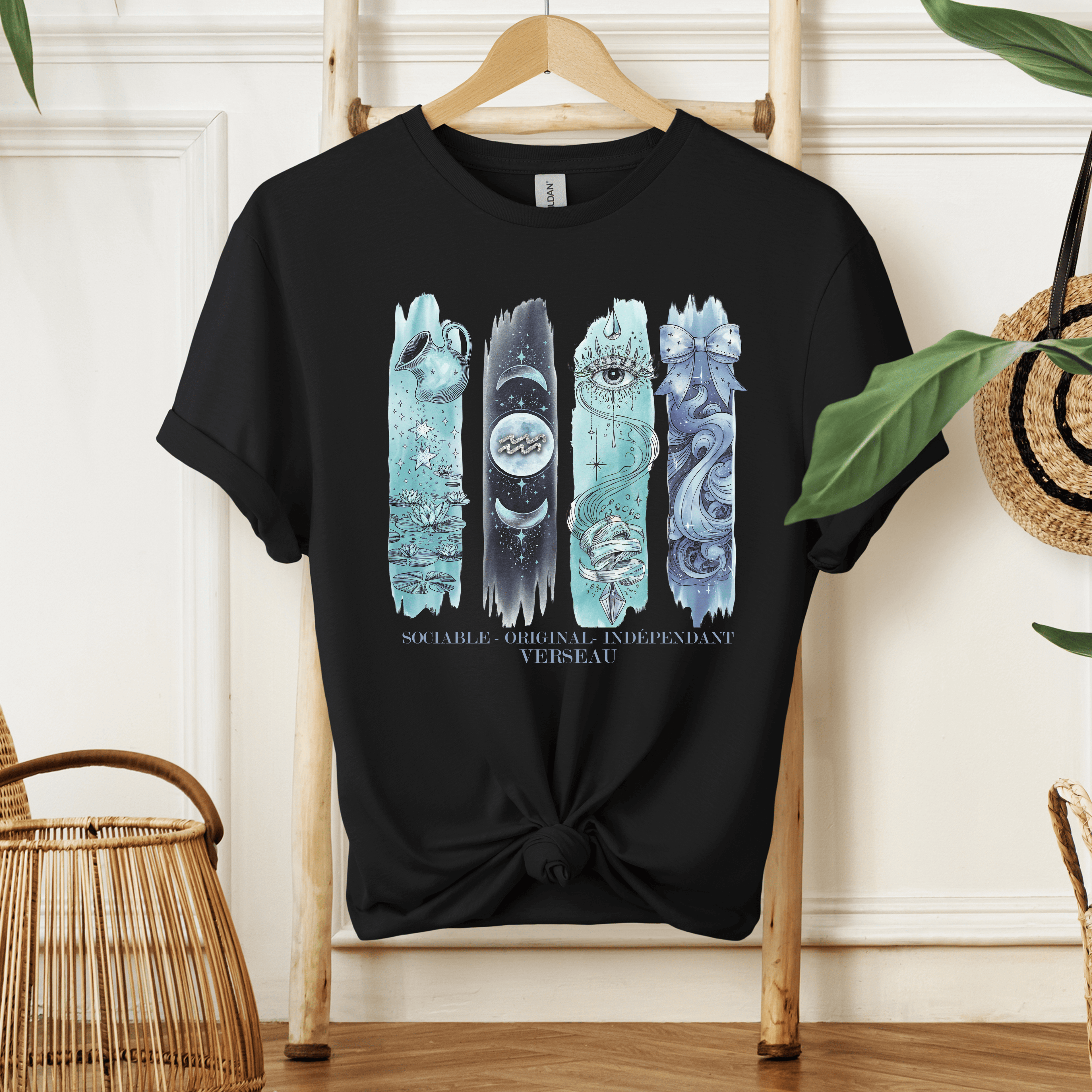 T-shirt Astrologie - Verseau Atelier Rose Bonbon