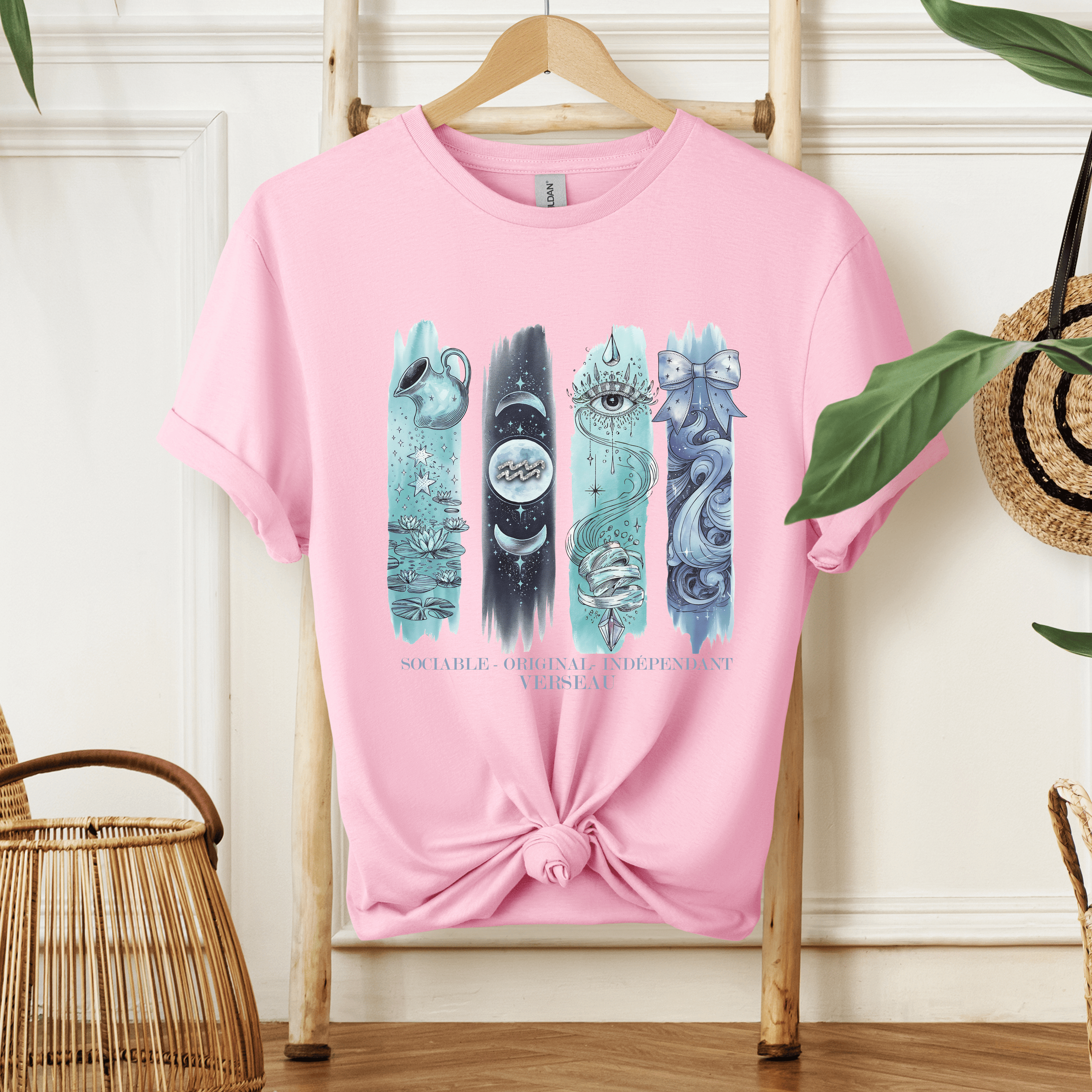 T-shirt Astrologie - Verseau Atelier Rose Bonbon
