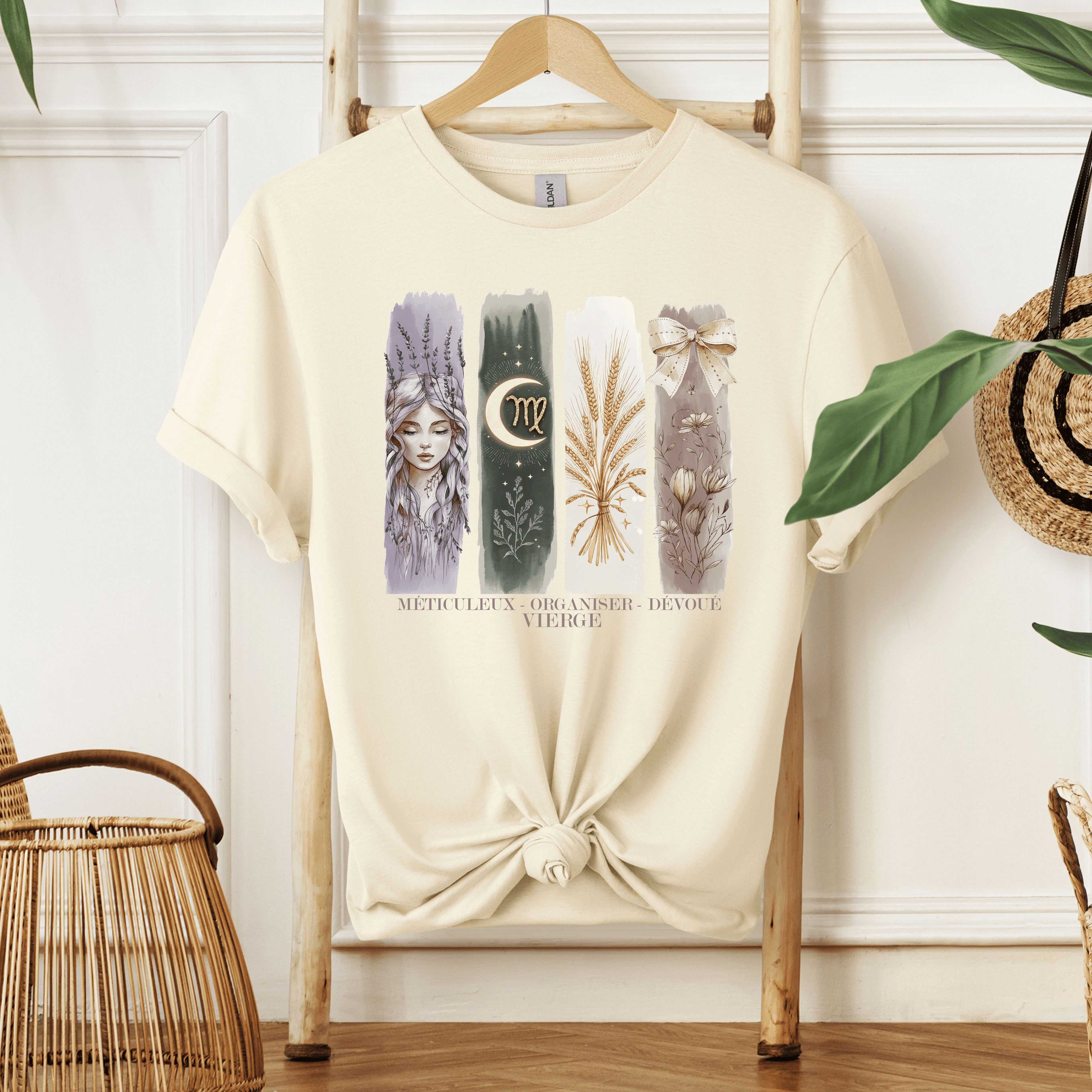 T-shirt Astrologie - Vierge Atelier Rose Bonbon